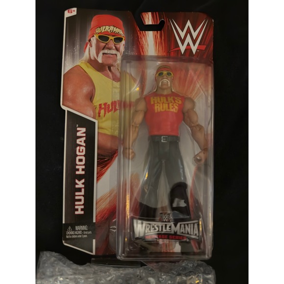 Mattel Other - Mattel WWE Action Figure Unisex OS Red Hulk Hogan WrestleMania Heritage Series